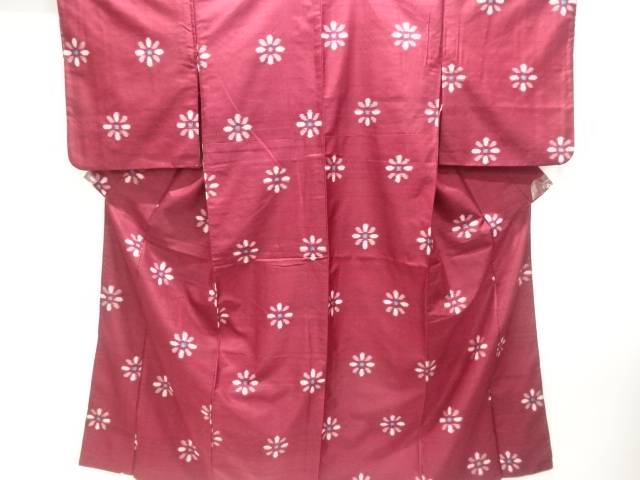 JAPANESE KIMONO / ANTIQUE KIMONO / TAISHO ROMAN STYLE / SILK / MEISEN / WOVEN FLOWERS